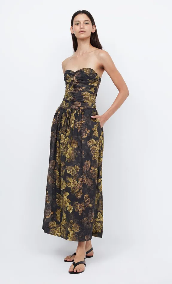 Women Dresses Bec Bridge PALMER STRAPLESS MAXI Jasper Floral