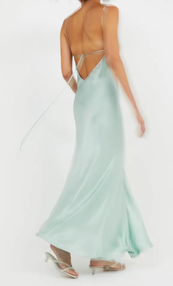 Women Dresses Bec Bridge REN SPLIT MAXI DRESS Seafoam Green
