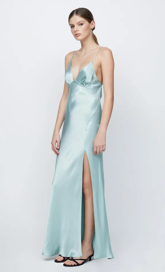 Women Dresses Bec Bridge REN SPLIT MAXI DRESS Seafoam Green
