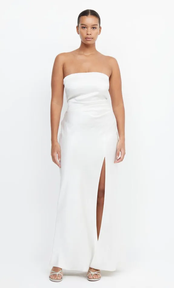 Women Dresses Bec Bridge THE DREAMER STRAPLESS DRESS Ivory