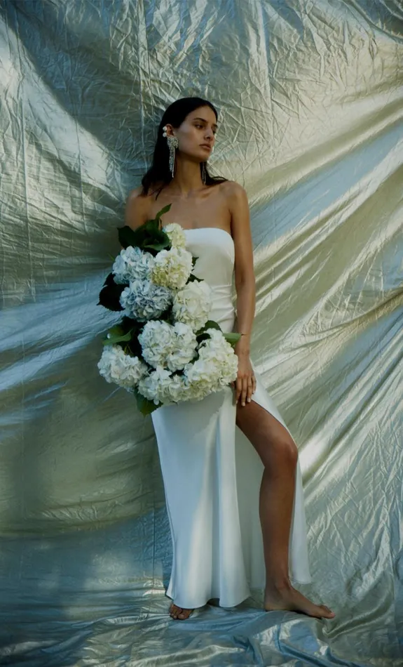 Women Dresses Bec Bridge THE DREAMER STRAPLESS DRESS Ivory