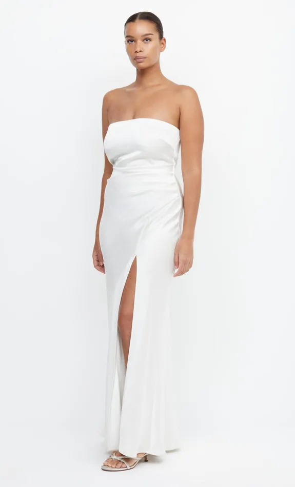 Women Dresses Bec Bridge THE DREAMER STRAPLESS DRESS Ivory