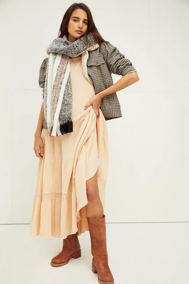 Women Dresses Free People Caught In Motion Maxi Dress Brioche