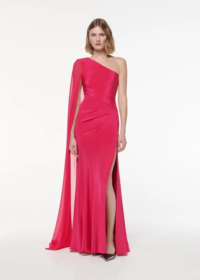 Women Dresses Roland Mouret Asymmetric Silk Gown