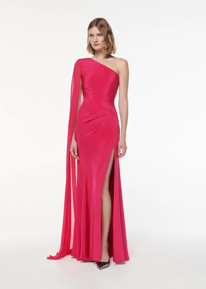 Women Dresses Roland Mouret Asymmetric Silk Gown