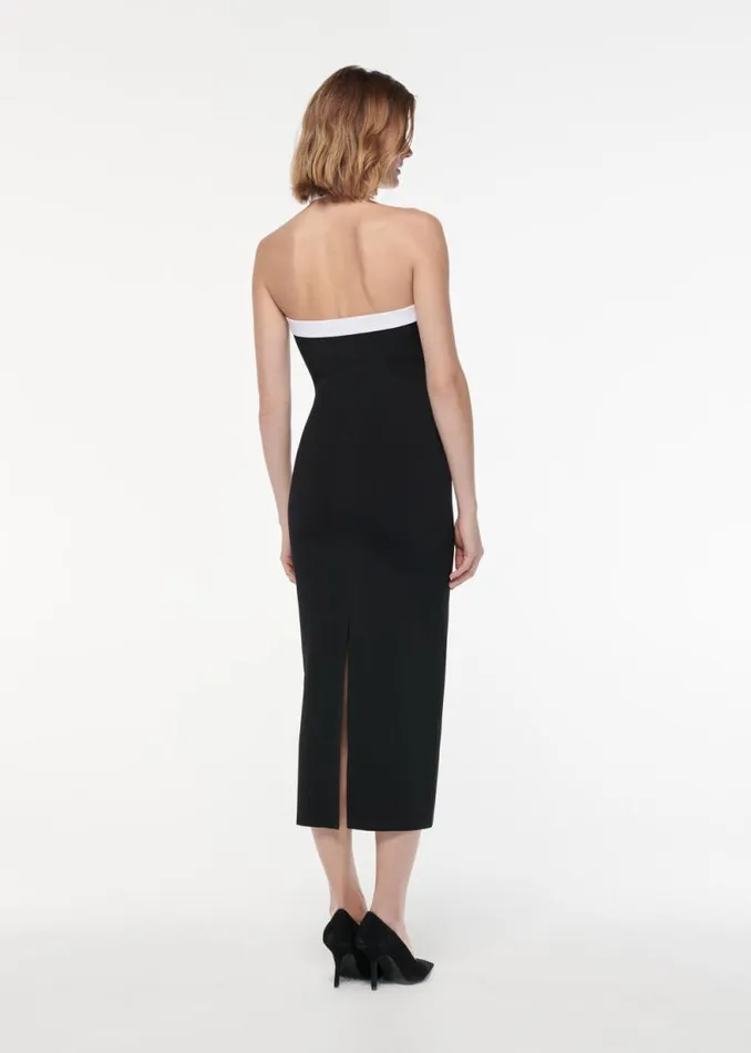 Women Dresses Roland Mouret Halter Neck Flat Knit Maxi Dress