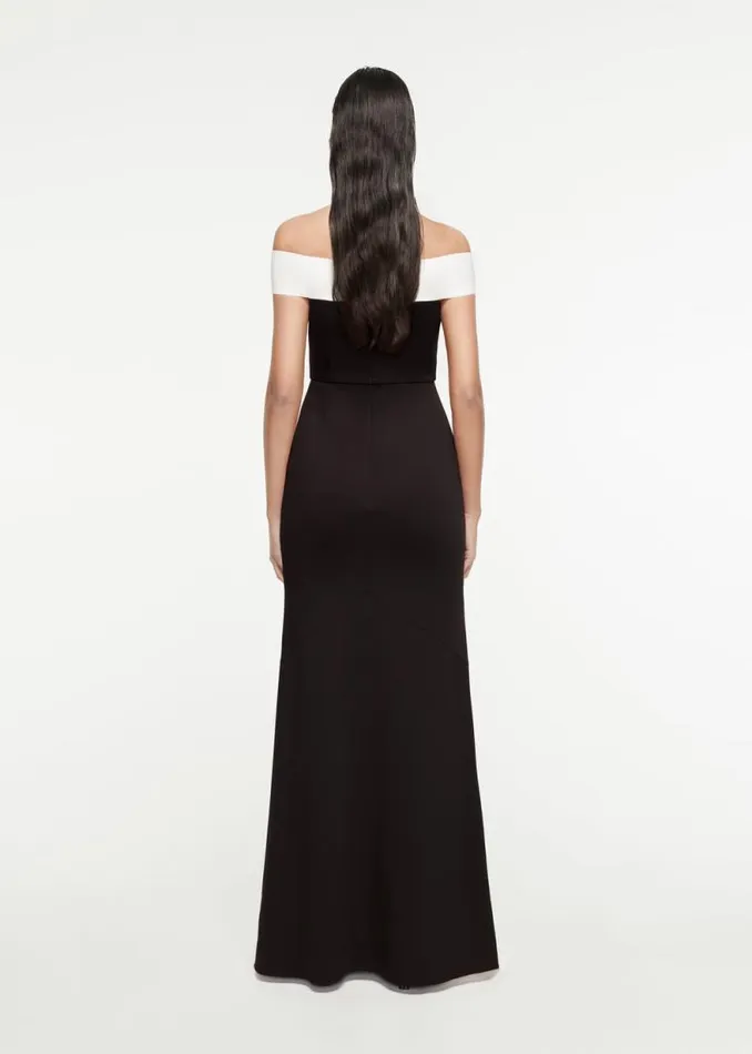 Women Dresses Roland Mouret OffTheShoulder StretchCady Gown