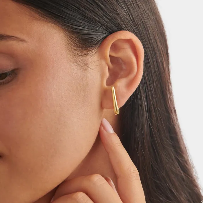 Women Earrings Katie Loxton Izi Waterproof Gold Huggie Earrings
