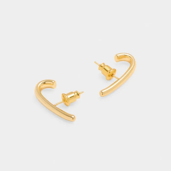 Women Earrings Katie Loxton Izi Waterproof Gold Huggie Earrings