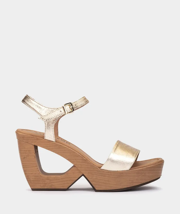 Women Edna Metallic 8211 Heeled Sandals Pedro Miralles