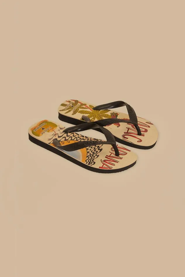 Women Farm Copacabana Havaianas Sandals Black FARM Rio Sandals