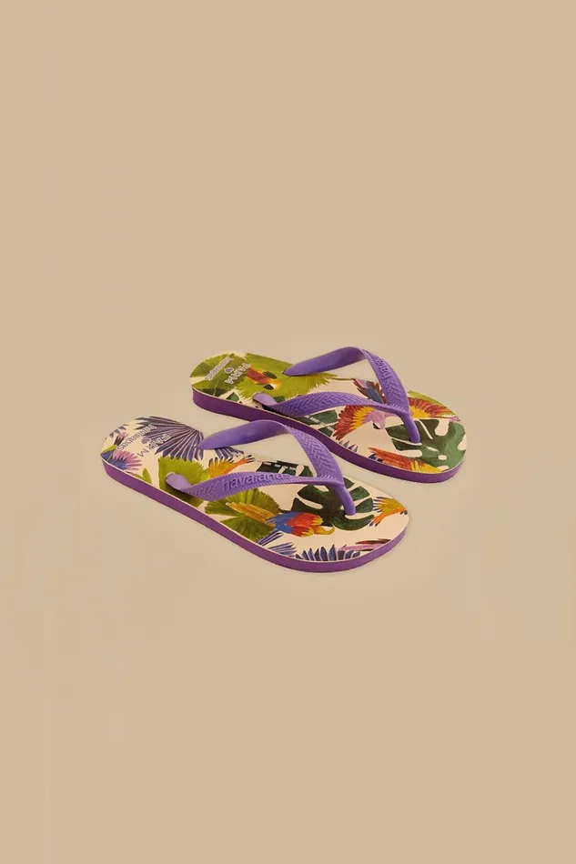 Women Farm Passaros Pintados Havaianas Sandals Purple FARM Rio Sandals