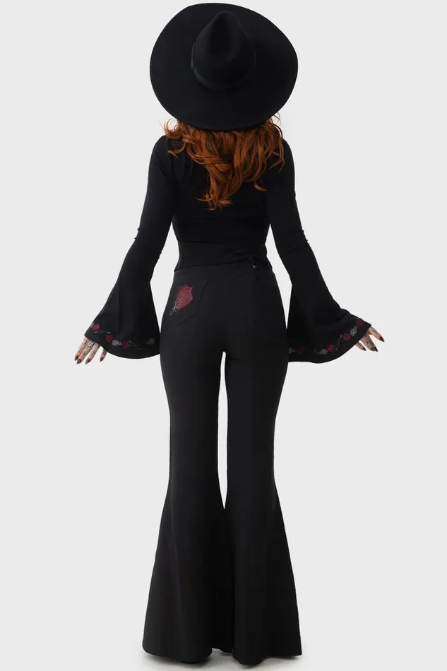 Women Flares Killstar Blood Rose Flares