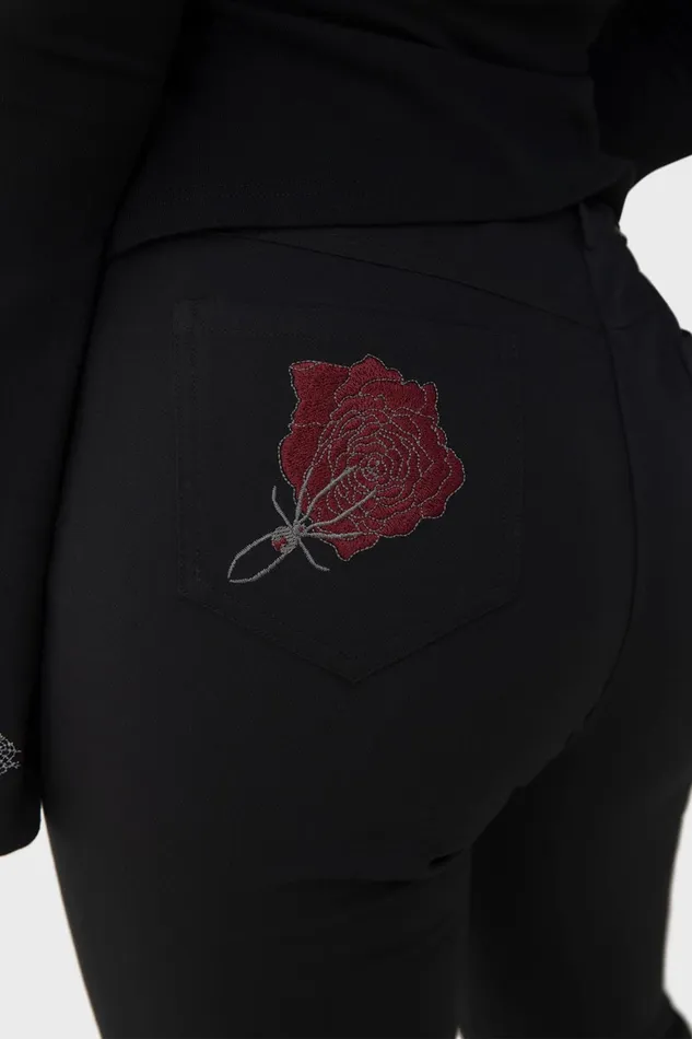 Women Flares Killstar Blood Rose Flares