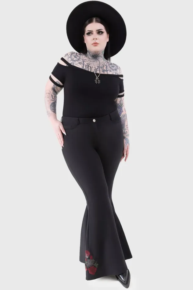 Women Flares Killstar Blood Rose Flares