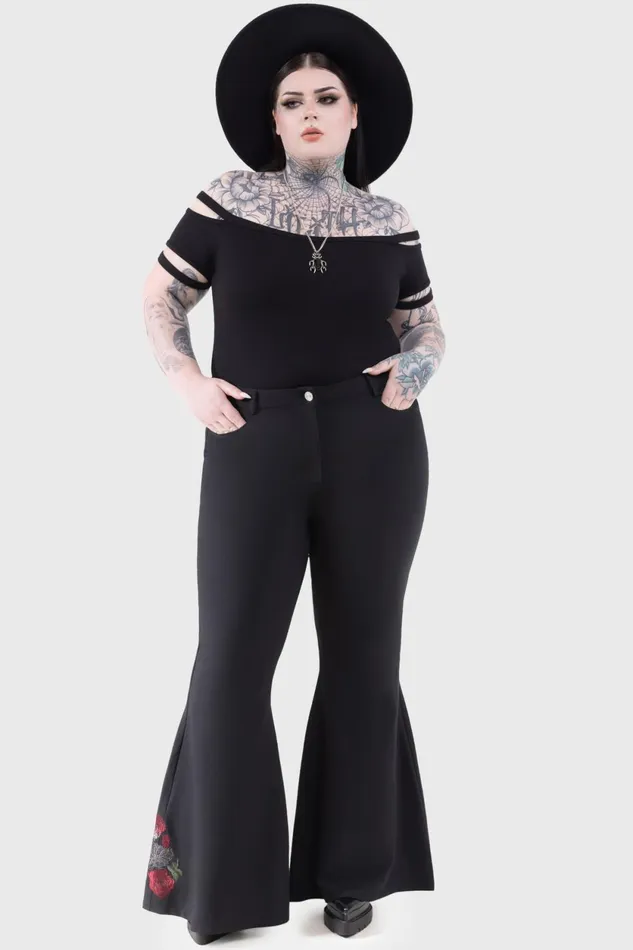 Women Flares Killstar Blood Rose Flares
