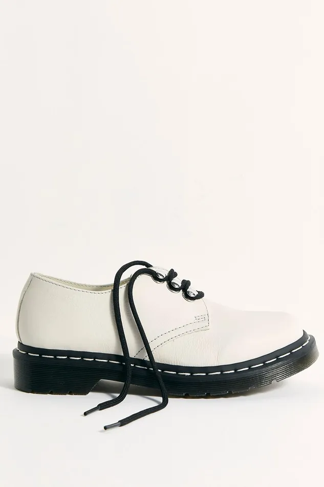 Women Flats Menswear Free People Dr Martens 1461 Hardware Oxfords Bone