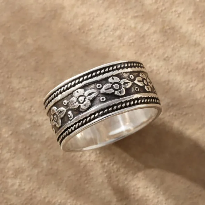 Women Floating Flowers Ring Sundance Catalog Rings