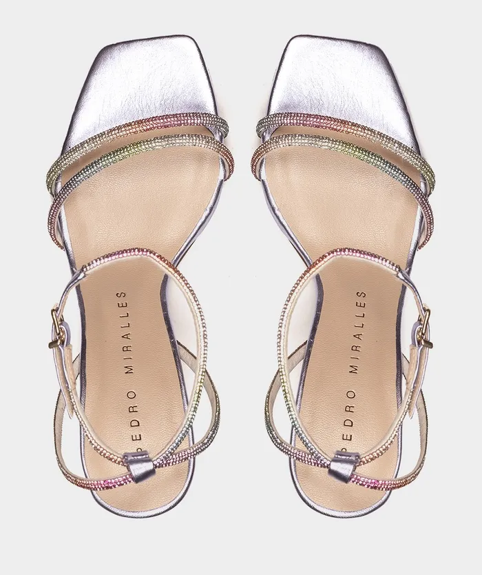 Women Florida Metallic 8211 Heeled Sandals Pedro Miralles