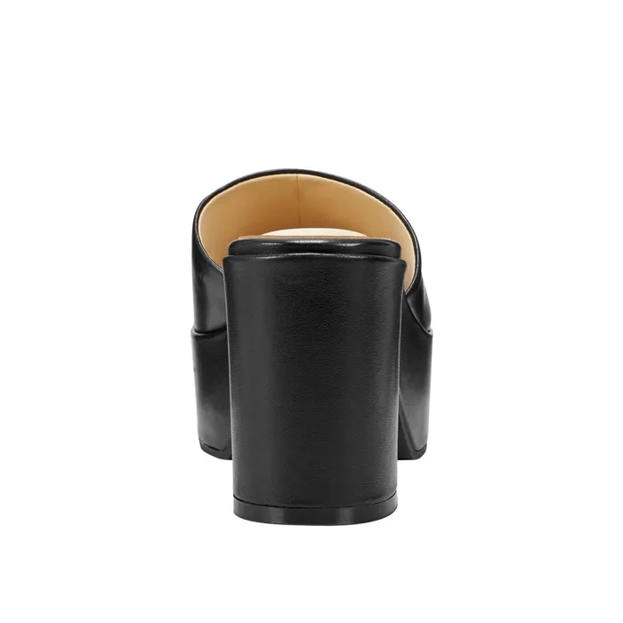 Women Forina Platform Slide Sandal Black Marc Fisher Mules and Slides