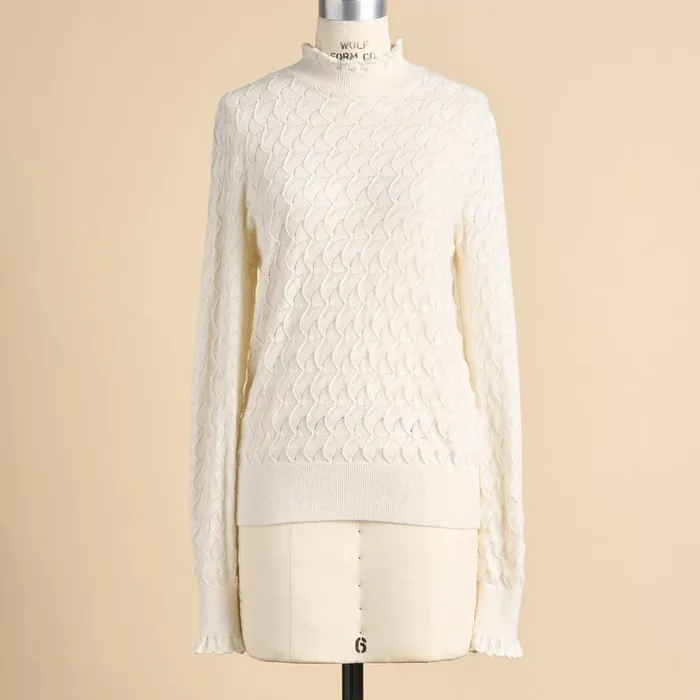 Women Frances Ruffle Turtleneck Cinnabar Sundance Catalog Sweaters Women Frances Ruffle Turtleneck Cinnabar Sundance Catalog Sweaters