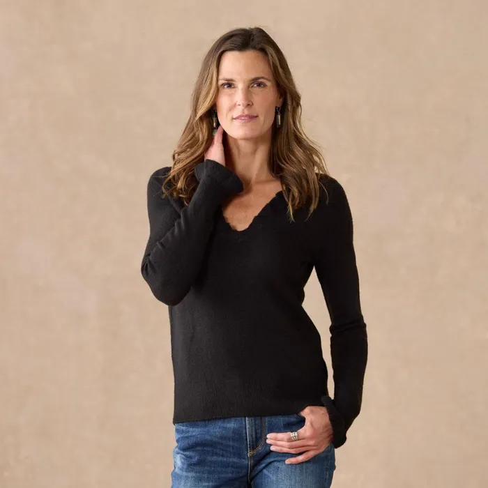 Women Gisella Ruffle Sweater Waterfall Sundance Catalog Sweaters Women Gisella Ruffle Sweater Waterfall Sundance Catalog Sweaters
