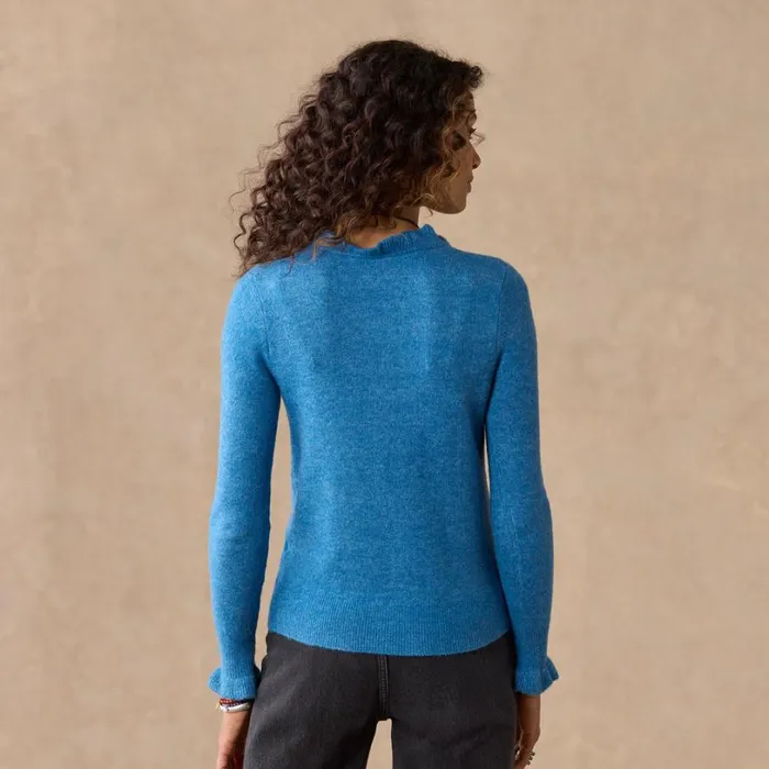 Women Gisella Ruffle Sweater Waterfall Sundance Catalog Sweaters Women Gisella Ruffle Sweater Waterfall Sundance Catalog Sweaters