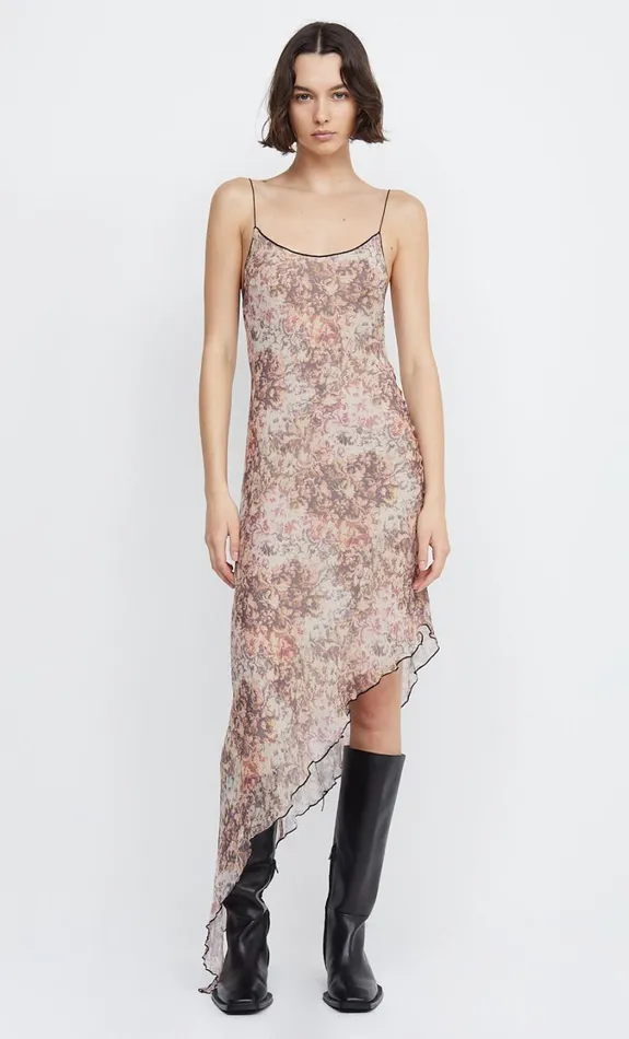 Women Guests Bec Bridge FLORENTINE ASYM MIDI DRESS Versailles Floral
