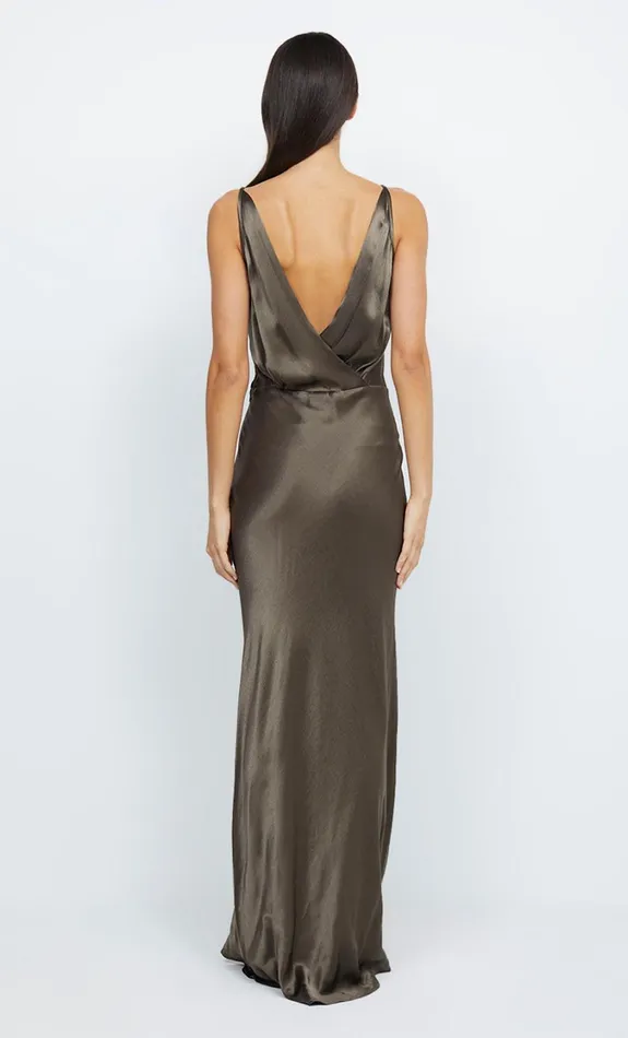 Women Guests Bec Bridge TI AMO V MAXI DRESS Midnight Olive