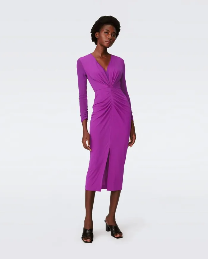 Women Hades Dress Purple Wine DVF Dresses