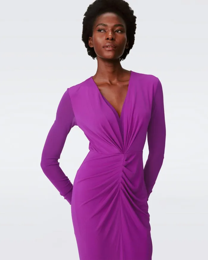Women Hades Dress Purple Wine DVF Dresses
