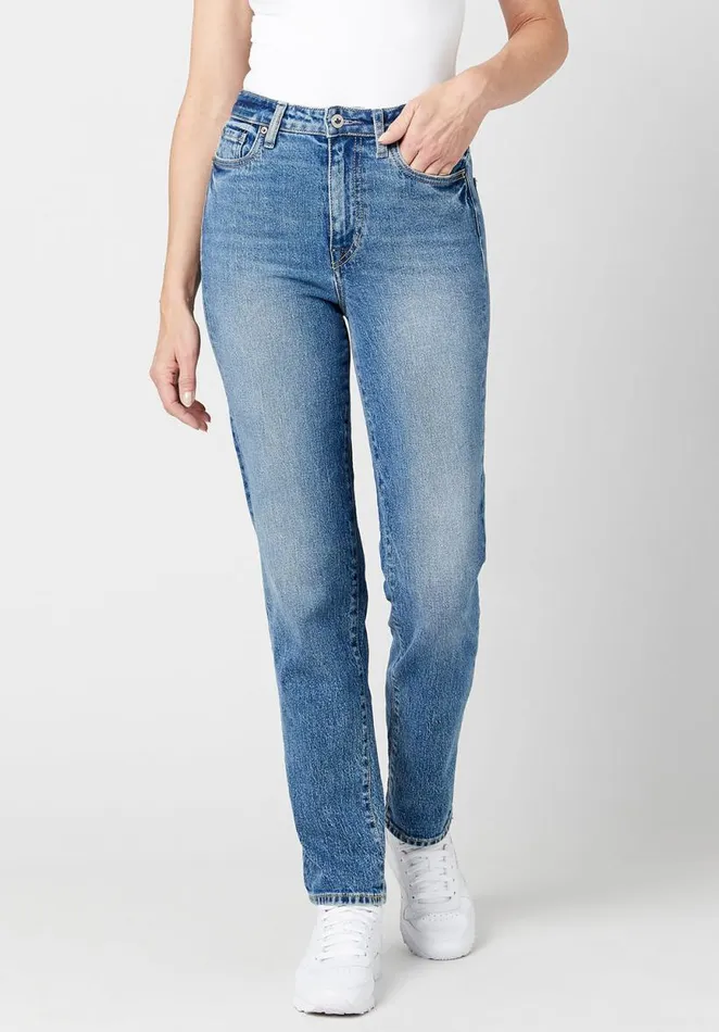 Women High Rise Straight Jayden Jeans Indigo Buffalo David Bitton Straight Leg Women High Rise Straight Jayden Jeans Indigo Buffalo David Bitton Straight Leg