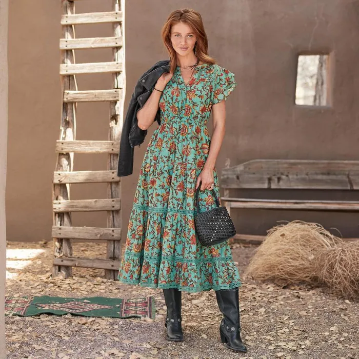 Women High Vines Dress Petite Turquoise Sundance Catalog Dresses and Jumpsuits