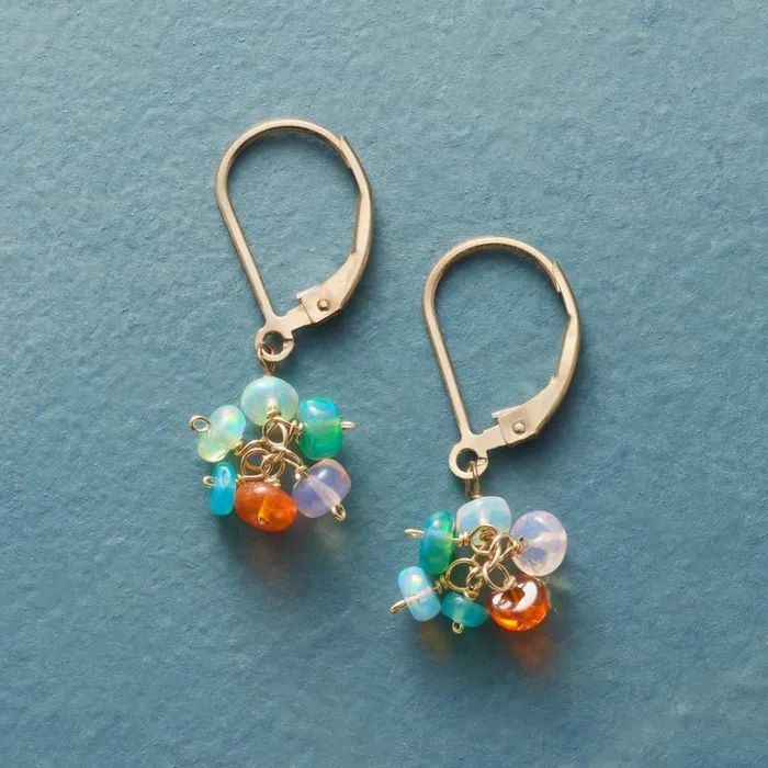 Women Hues Of Opal Earrings Sundance Catalog Earrings