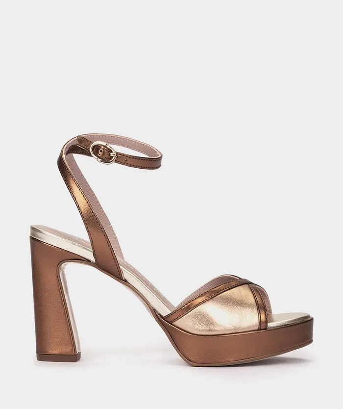 Women Illas Metallic 8211 Heeled Sandals Pedro Miralles