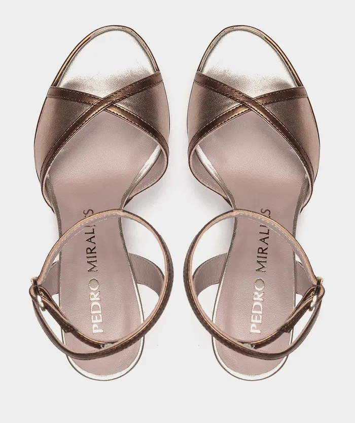 Women Illas Metallic 8211 Heeled Sandals Pedro Miralles