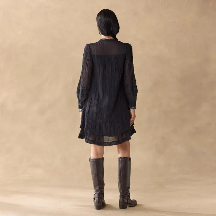 Women Ingrid Effortless Dress Black Sundance Catalog Dresses and Jumpsuits