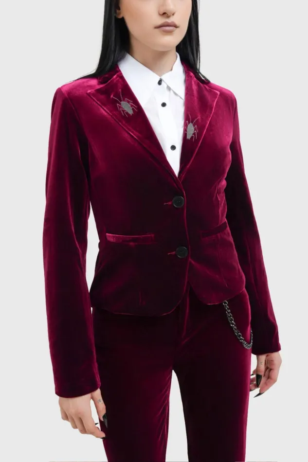 Women Jackets and Coats Killstar Recently Deceased Shrunken Blazer