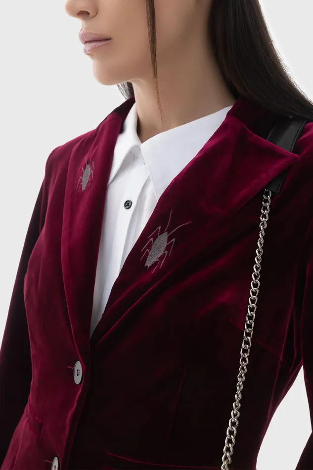 Women Jackets and Coats Killstar Recently Deceased Shrunken Blazer