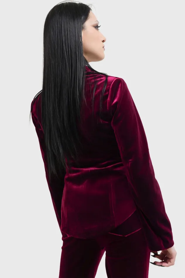 Women Jackets and Coats Killstar Recently Deceased Shrunken Blazer