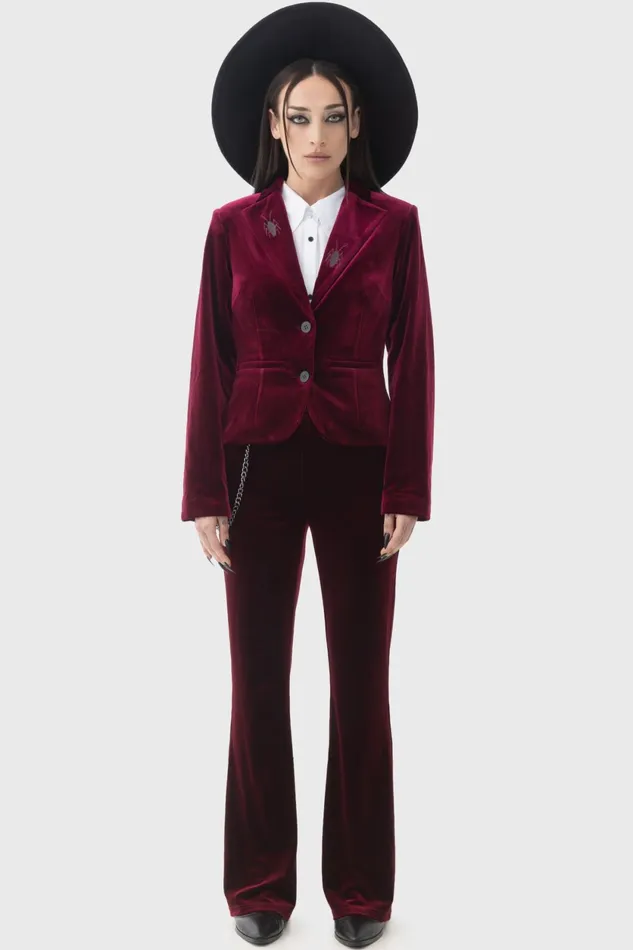 Women Jackets and Coats Killstar Recently Deceased Shrunken Blazer