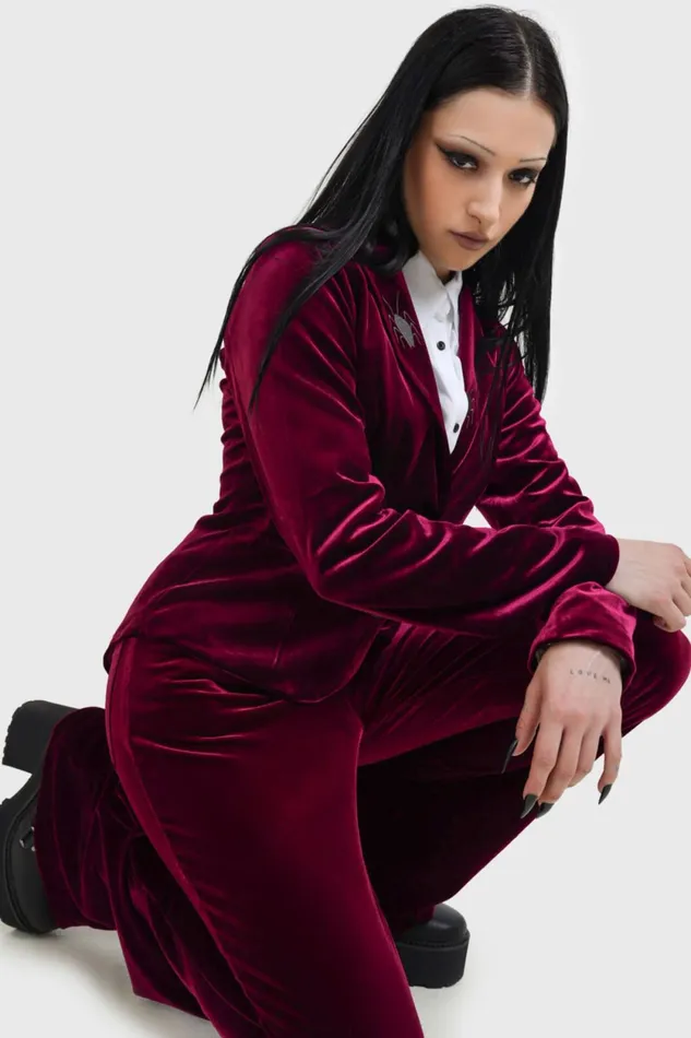 Women Jackets and Coats Killstar Recently Deceased Shrunken Blazer