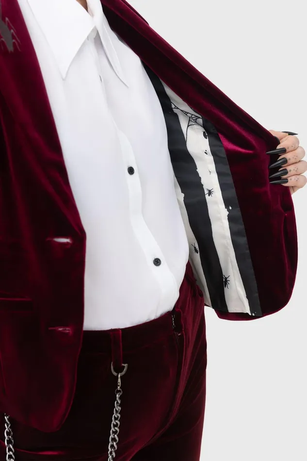 Women Jackets and Coats Killstar Recently Deceased Shrunken Blazer