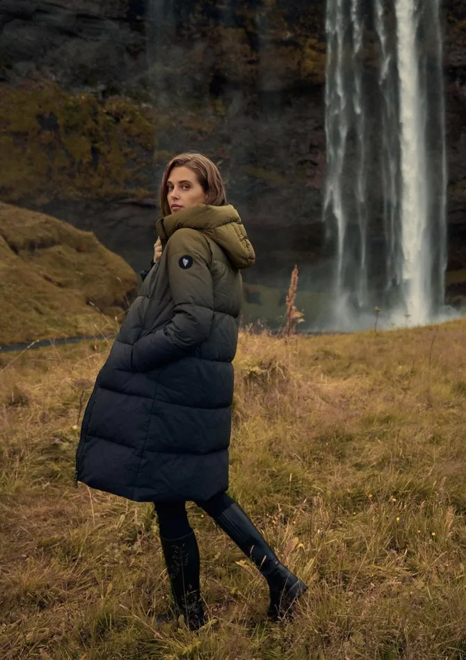 Women Jackets and Coats MOS MOSH MMNova Dip Dye Down Coat Fir Green