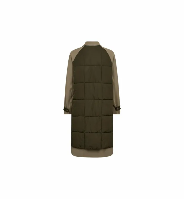 Women Jackets and Coats MOS MOSH MMSouza Trench Quilt Coat Mermaid