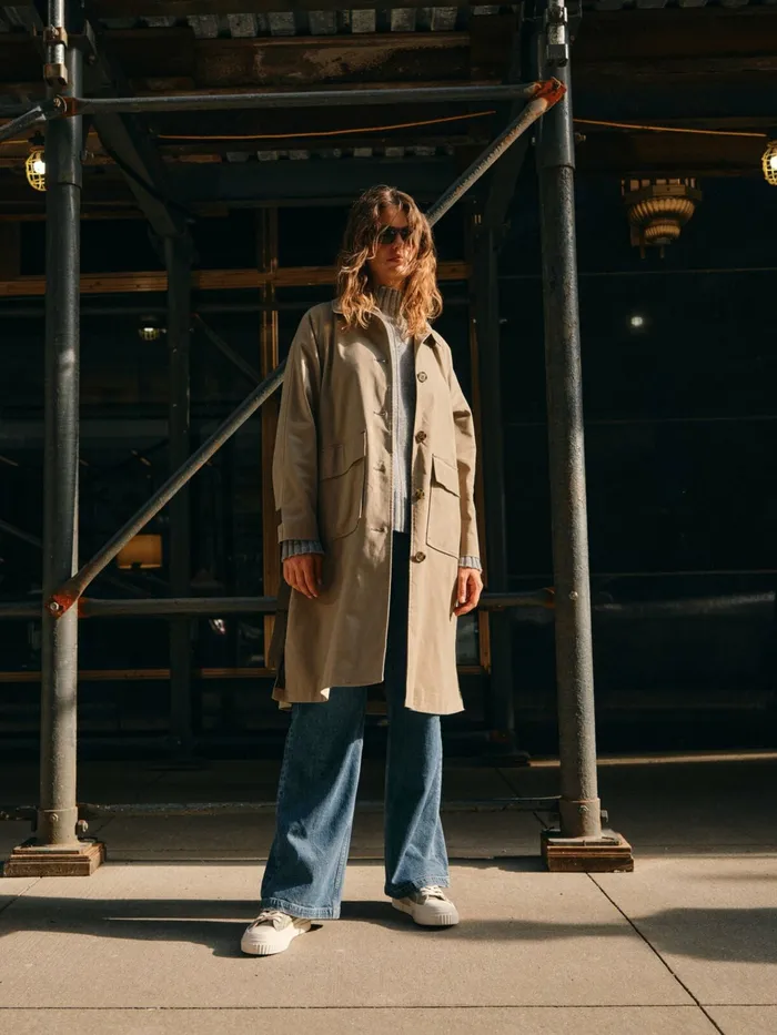 Women Jackets and Coats MOS MOSH MMSouza Trench Quilt Coat Mermaid