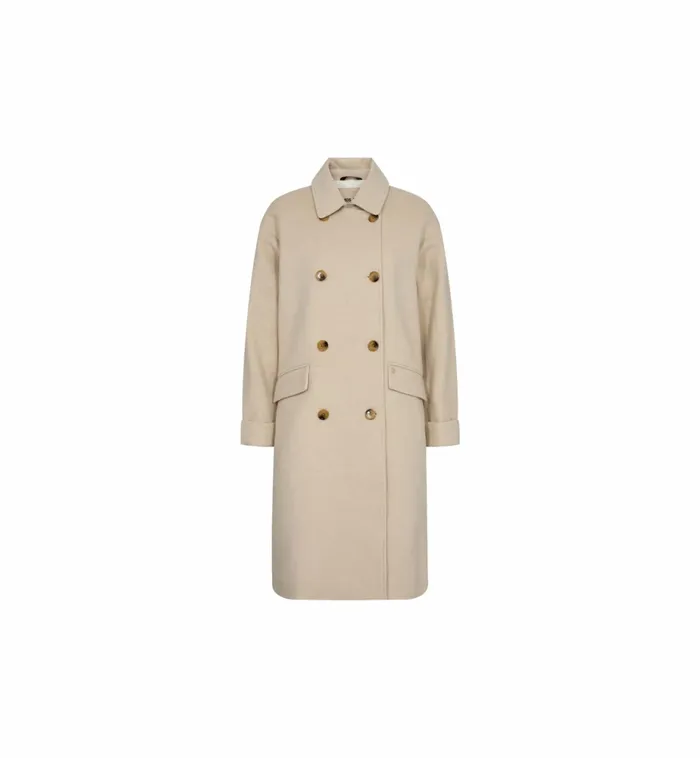 Women Jackets and Coats MOS MOSH MMVenice Wool Jacket Feather Gray