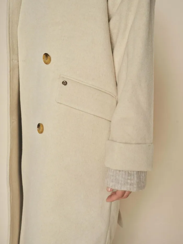 Women Jackets and Coats MOS MOSH MMVenice Wool Jacket Feather Gray