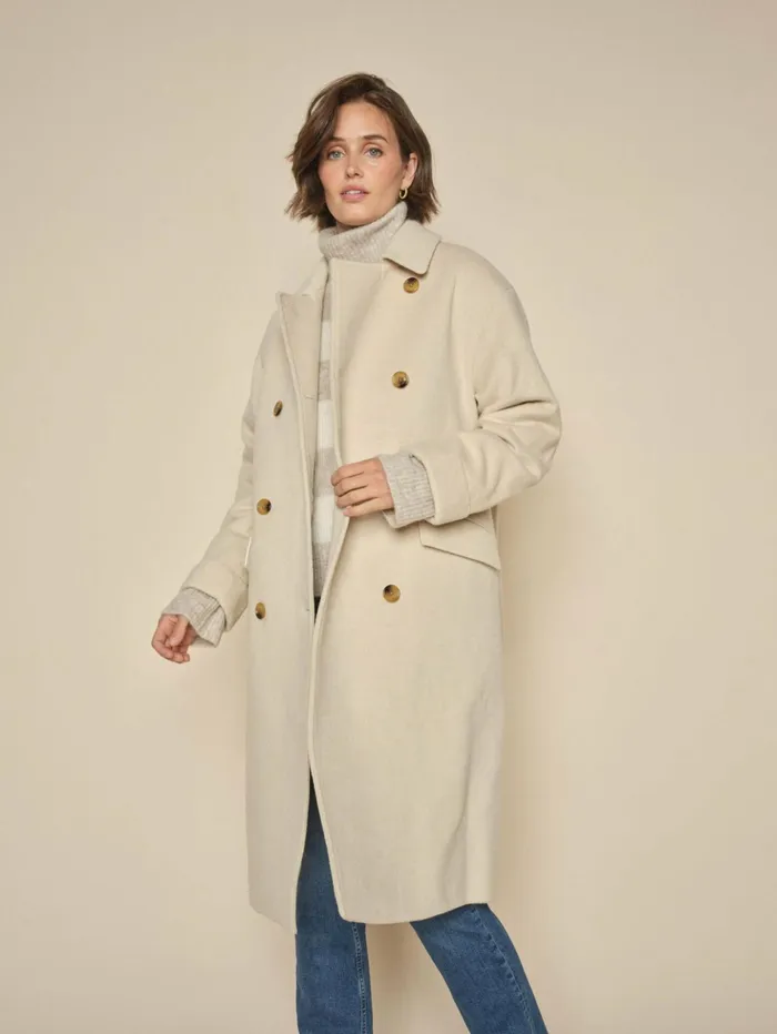 Women Jackets and Coats MOS MOSH MMVenice Wool Jacket Feather Gray