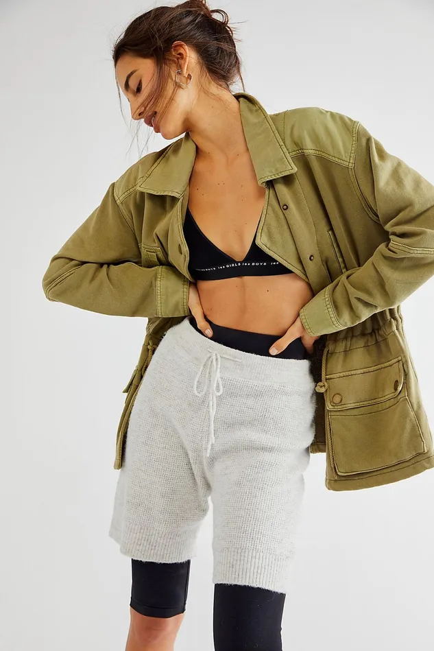 Women Jackets Free People Saturday Utility Jacket Sweet Sage